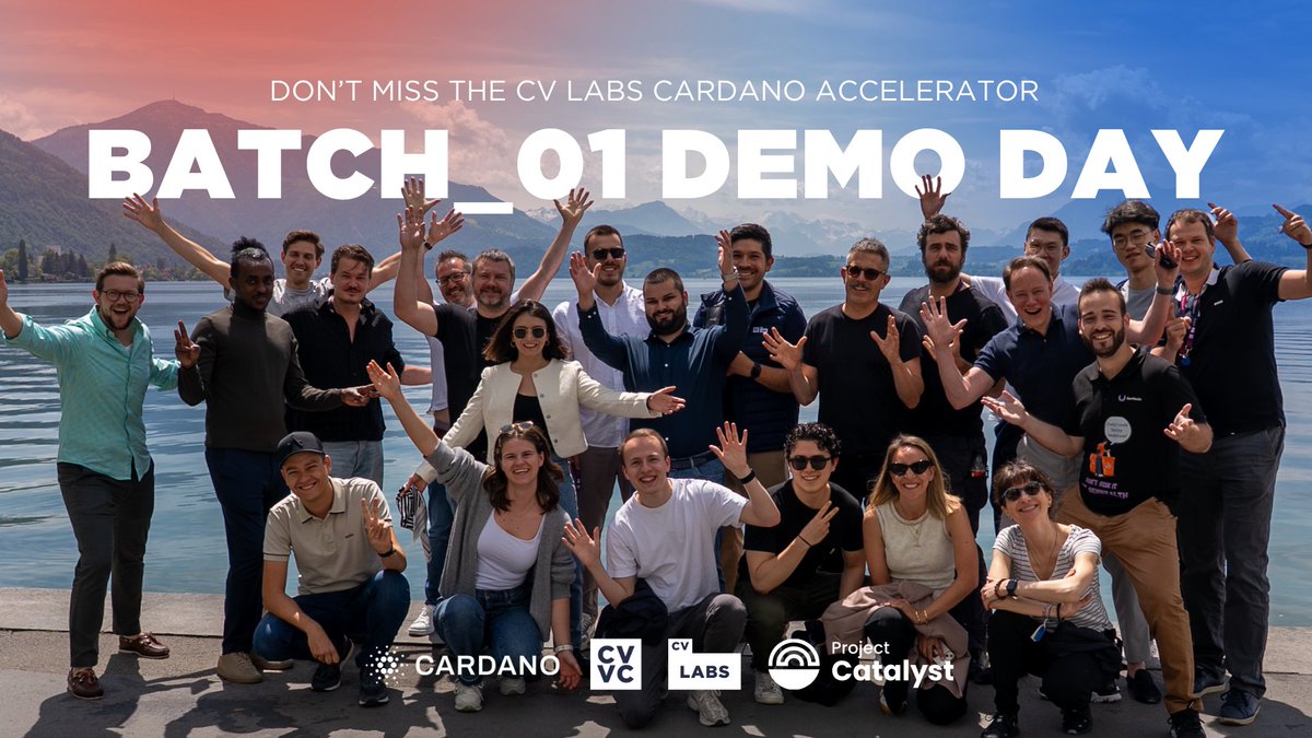 ⏳ Just 2 weeks to go!

Get ready to virtually witness the next wave of Cardano innovation on the 29th of July at the <a href="/CV_Labs/">CV Labs</a> Cardano Accelerator Demo Day.

9 bold startups. Big ideas. Real traction.

Whether you're an investor scouting the next breakout project or a blockchain