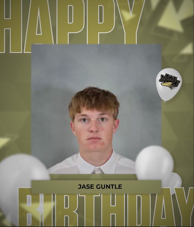 NWUFootball's tweet image. Wishing a Happy Birthday to #49 Jase Guntle!

#FAITH
