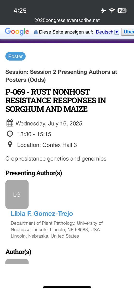 Saet-Byul Kim (@cutebyul81) on Twitter photo Libia <a href="/LibiaGomezT/">Libia F. Gómez-Trejo</a> is presenting her project about nonhost resistance in crops at the IS-MPMI on Wednesday! Please come to her poster and talk about her work! #2025ISMPMI <a href="/UNL_PlantPath/">UNL Department of Plant Pathology</a> Libia <a href="/LibiaGomezT/">Libia F. Gómez-Trejo</a> is presenting her project about nonhost resistance in crops at the IS-MPMI on Wednesday! Please come to her poster and talk about her work! #2025ISMPMI <a href="/UNL_PlantPath/">UNL Department of Plant Pathology</a>
