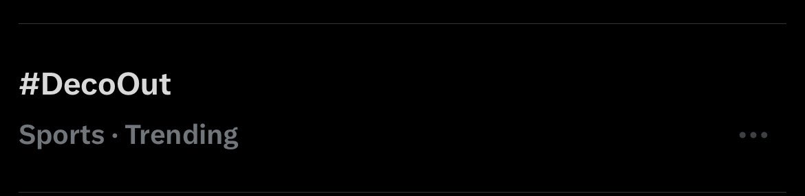 Deco’s campaign has started