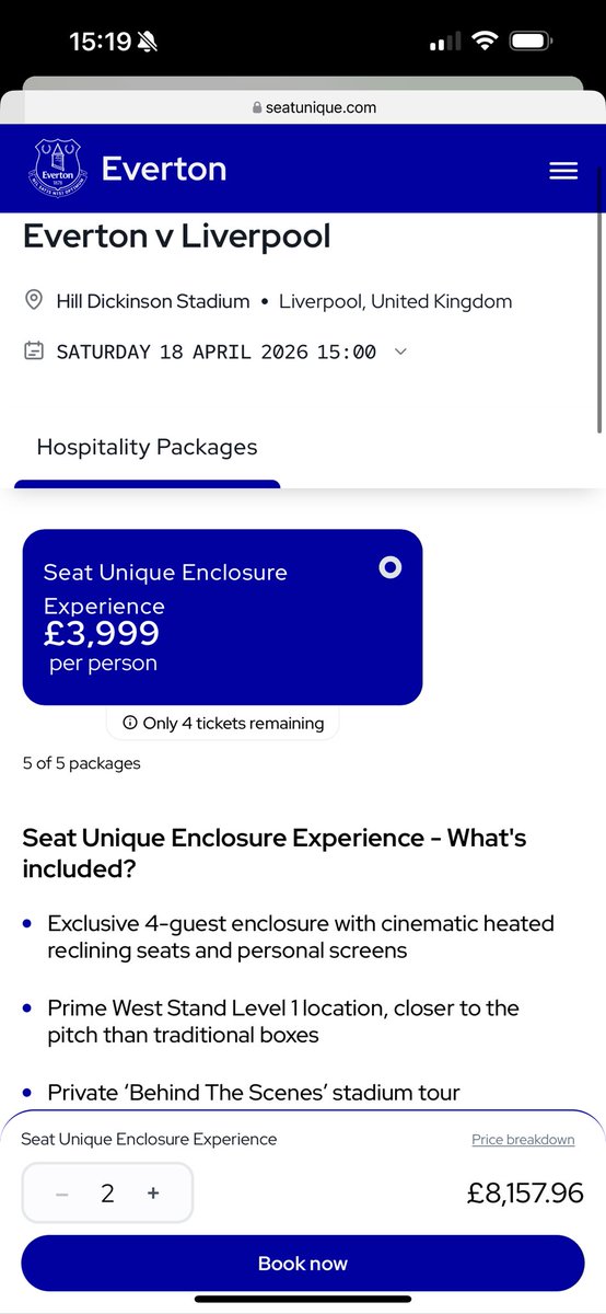 Be quick, only 4 tickets remaining!