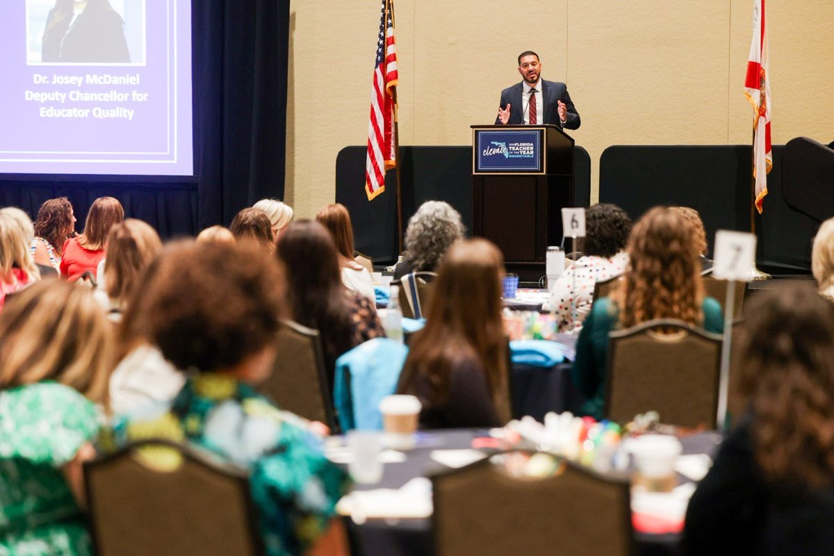 StasiKamoutsas's tweet image. Our Teacher of the Year Roundtable is in full swing! It was great to talk to the District Teachers of the Year about the amazing things Florida’s students have accomplished over the last year. #FLTOY2026