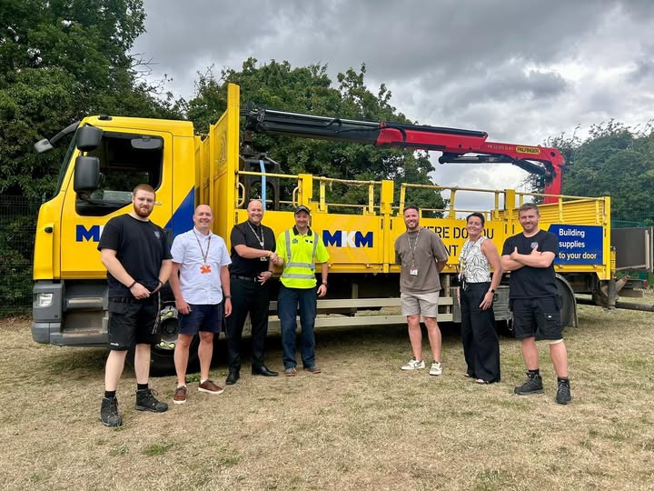 A few weeks ago we put the call out to anyone who may have been able to help us with materials for an outdoor teaching space / forest school.
We are extremely grateful to Mark Colledge and his colleagues at MKM Rugby for their donation of supplies for this project.