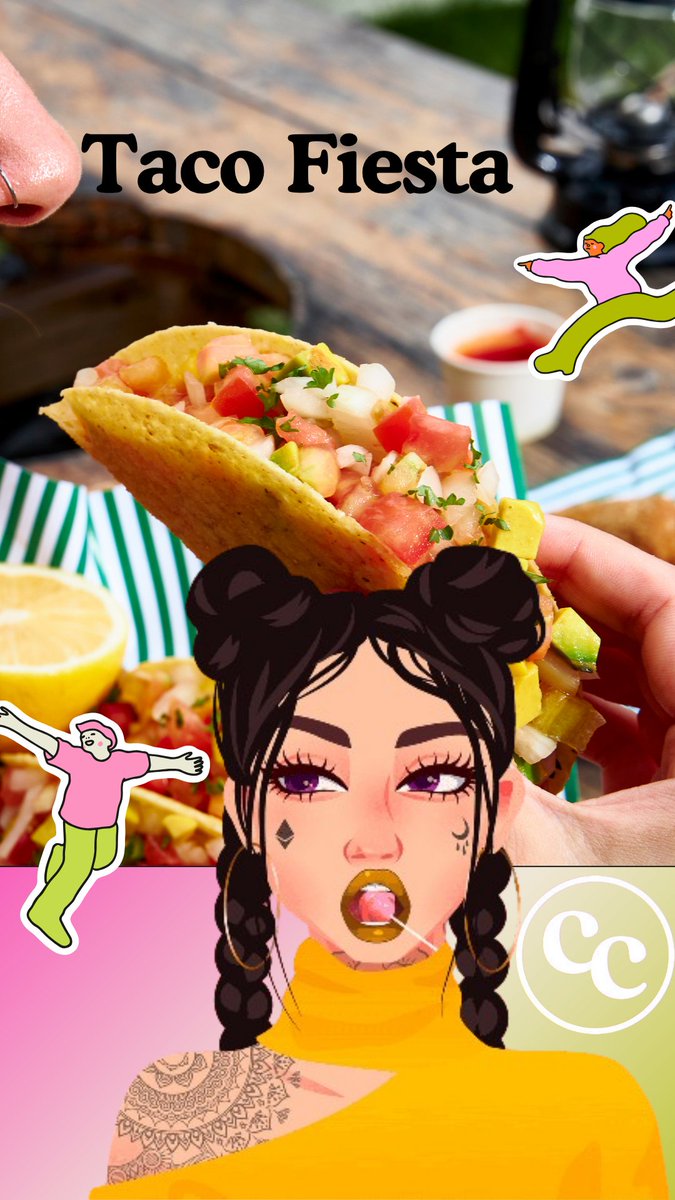 NFTCryptoChicks's tweet image. Taco 'bout a party! 🌮🎉 Crypto Chicks bringing spicy vibes to the ultimate Taco Fest