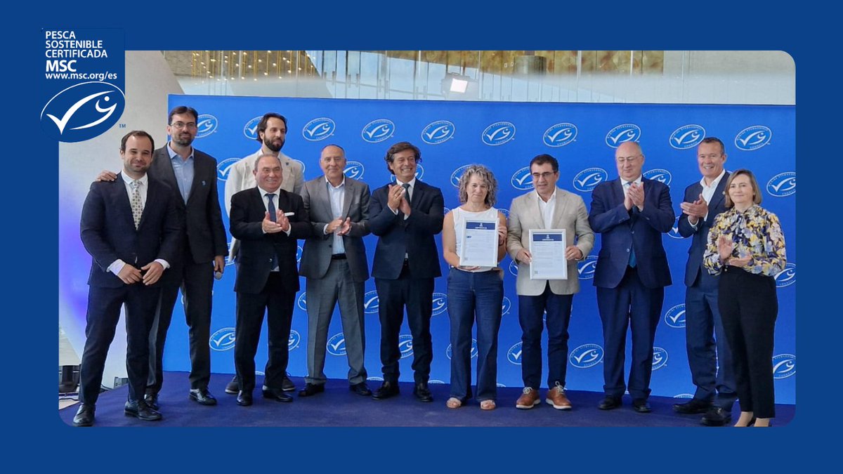 🐟España recupera el sello azul para la sardina ibérica, que certifica la sostenibilidad de sus pesquerías.

📌Matosinhos (Portugal)

La secretaria general de Pesca, Isabel Artime, ha asistido hoy al acto de entrega de la certificación <a href="/MSCenEspana/">MSCPescaSostenible</a>