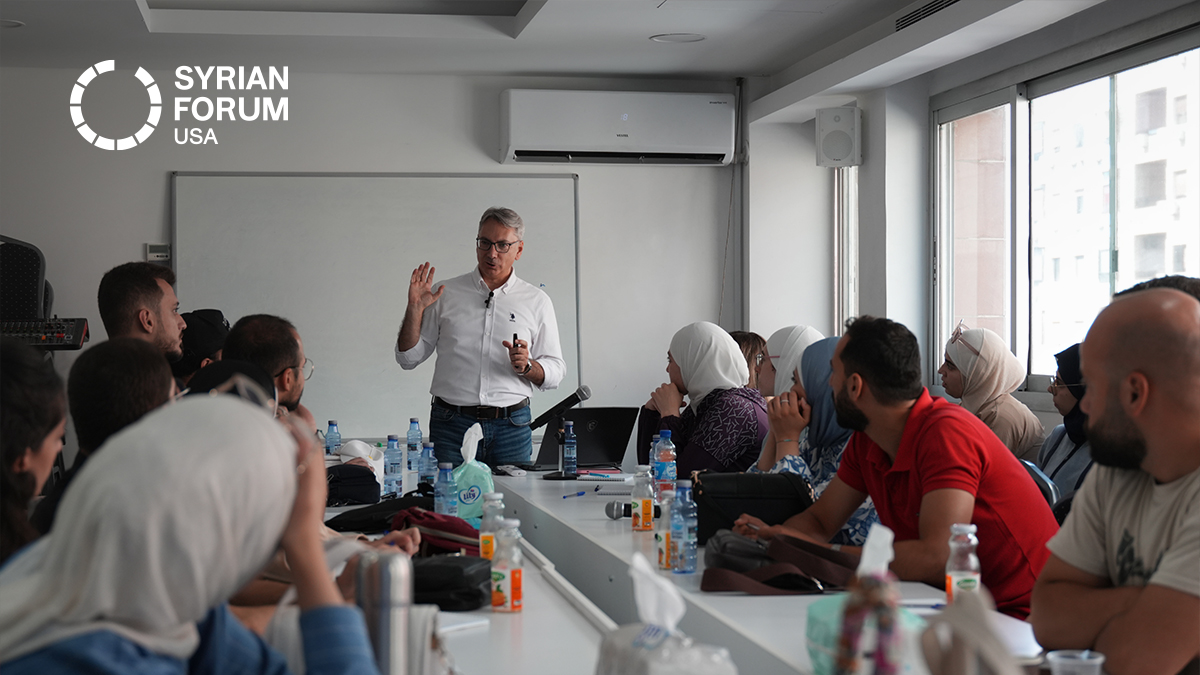 SyrianForumUSA's tweet image. Training Syria’s Future Engineers!
The @dollanibootcamp initiative is equipping young Syrian engineers with the skills & confidence to thrive!
Through dynamic workshops blending theory & practice, participants like these are stepping into the job market ready to succeed.
💡You…