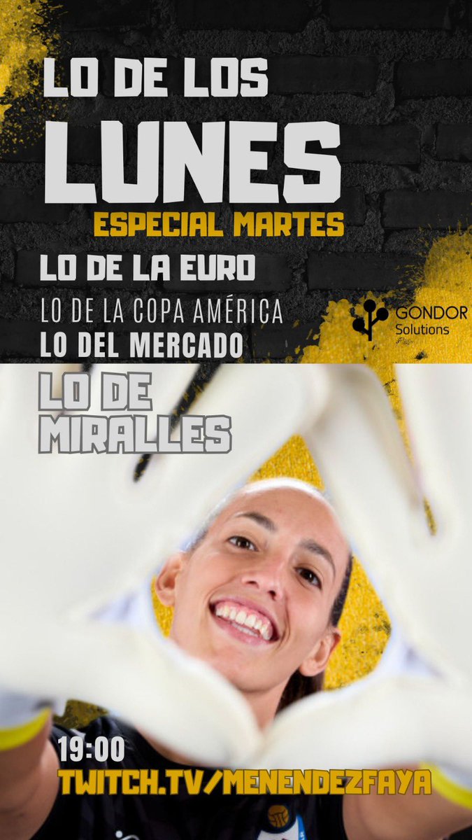 🧤OS ESPERAMOS🧤
(Cuidado que pasamos lista)

Viene <a href="/Mirallosa_/">Maria Miralles</a> a jugar a nuestras movidas y charlar con nosotros un rato.
Y bueno luego hablaremos de los salseos de mercato, #WEURO2025 y #CopaAmericaFEM 

⌚️19h 🇪🇸