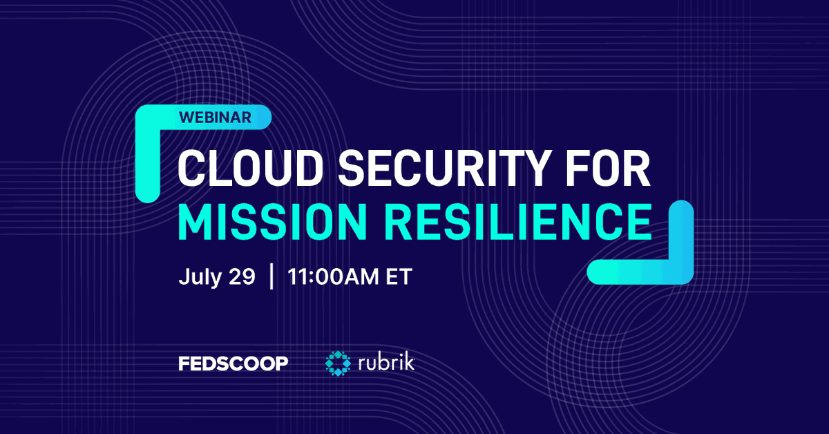 If your agency treats cloud security purely as a cost center, you're missing an opportunity to drive mission resilience. Join Travis Rosiek, CTO Rubrik, for a virtual session that offers practical ways to shift that mindset.

🔗 scoopmedia.co/3TnaA5j
💻 Virtual | 7/29 | 11 am