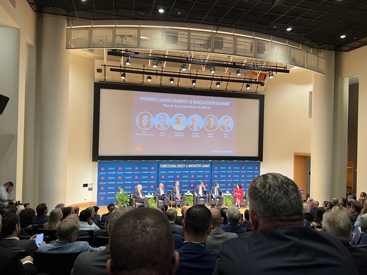 cmist_cmu's tweet image. The Pennsylvania Energy and Innovation Summit is happening now. Watch the livestream of the summit convened by the office of US Senator David McCormick: mccormick.senate.gov/energy-summit/…