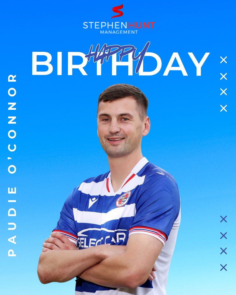 Stephen Hunt Management (@teamshm_) on Twitter photo π A very happy birthday to <a href="/ReadingFC/">Reading FC</a> defender <a href="/Paudie97/">Paudie O'Connor</a>, who celebrated his 28th birthday yesterday!
Hope you had a great day Paudie! π
#ReadingFC #POC15 #TeamSHM π A very happy birthday to <a href="/ReadingFC/">Reading FC</a> defender <a href="/Paudie97/">Paudie O'Connor</a>, who celebrated his 28th birthday yesterday!
Hope you had a great day Paudie! π
#ReadingFC #POC15 #TeamSHM