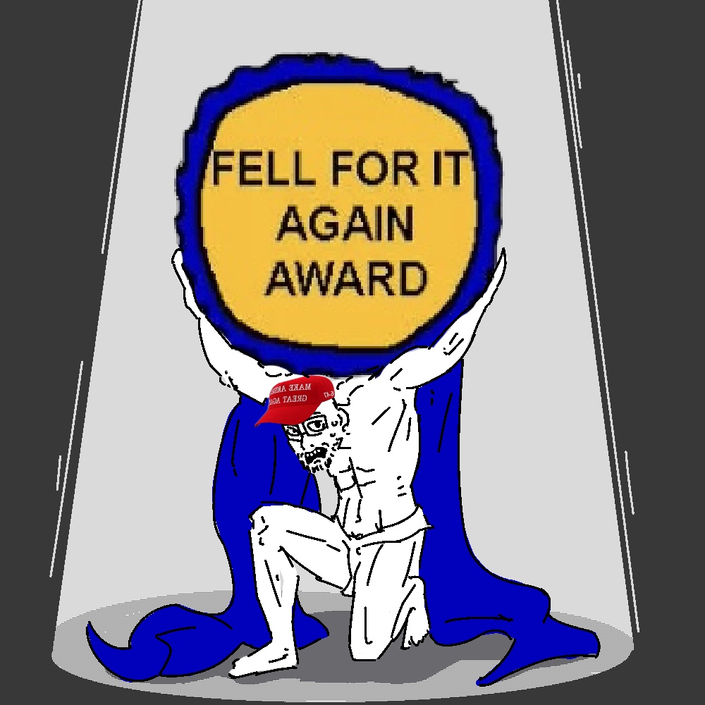 morchel's tweet image. New fell for it award template use at your own leisure
