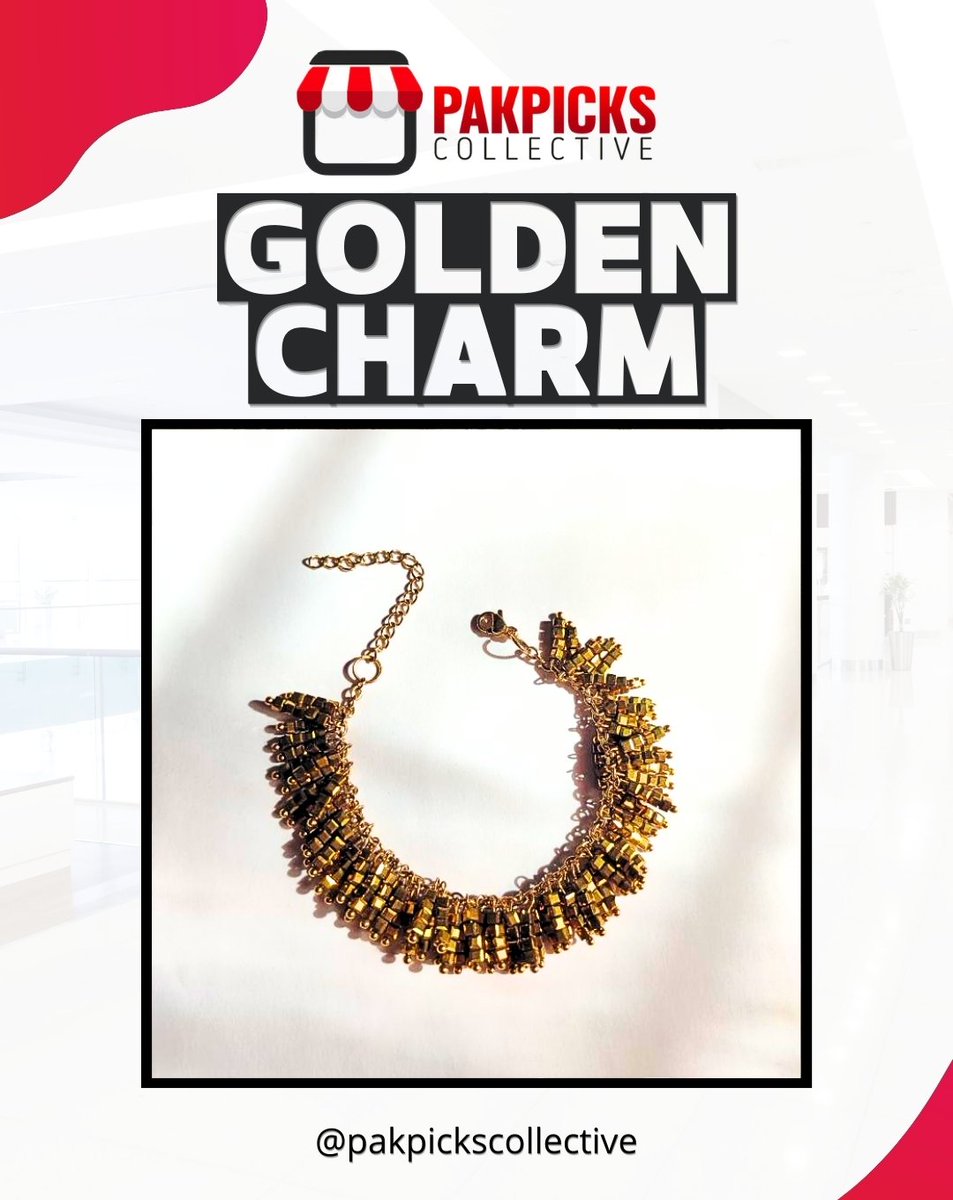 pakpicks's tweet image. ✨ A little gold, a lot of glam!
Add this bold beauty to your collection and shine effortlessly 💛
DM to order now! 📩

#GoldenCharm #StatementJewelry #PakPicksCollective #JewelryGoals #StyleWithSubstance #CharmItUp