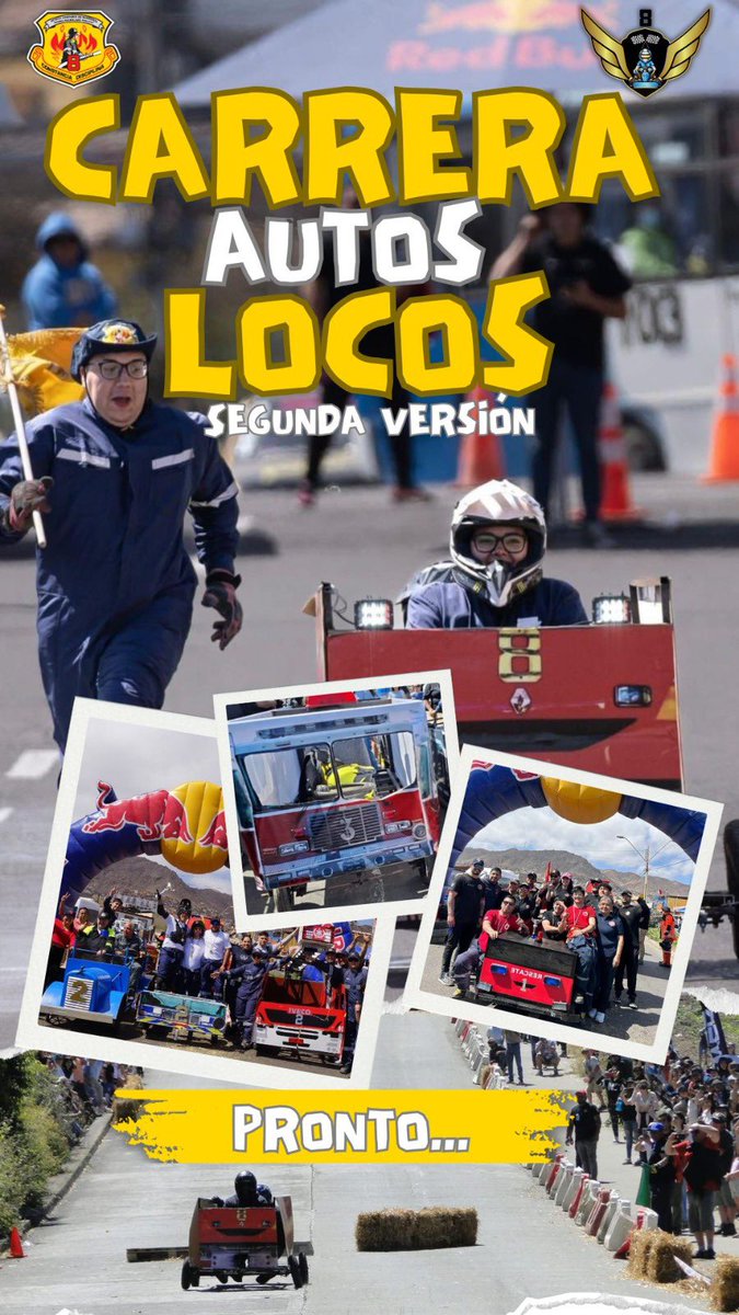 ¡Muy pronto la segunda versión de la Carrera de Autos Locos en #Antofagasta! 

🏁🏎️