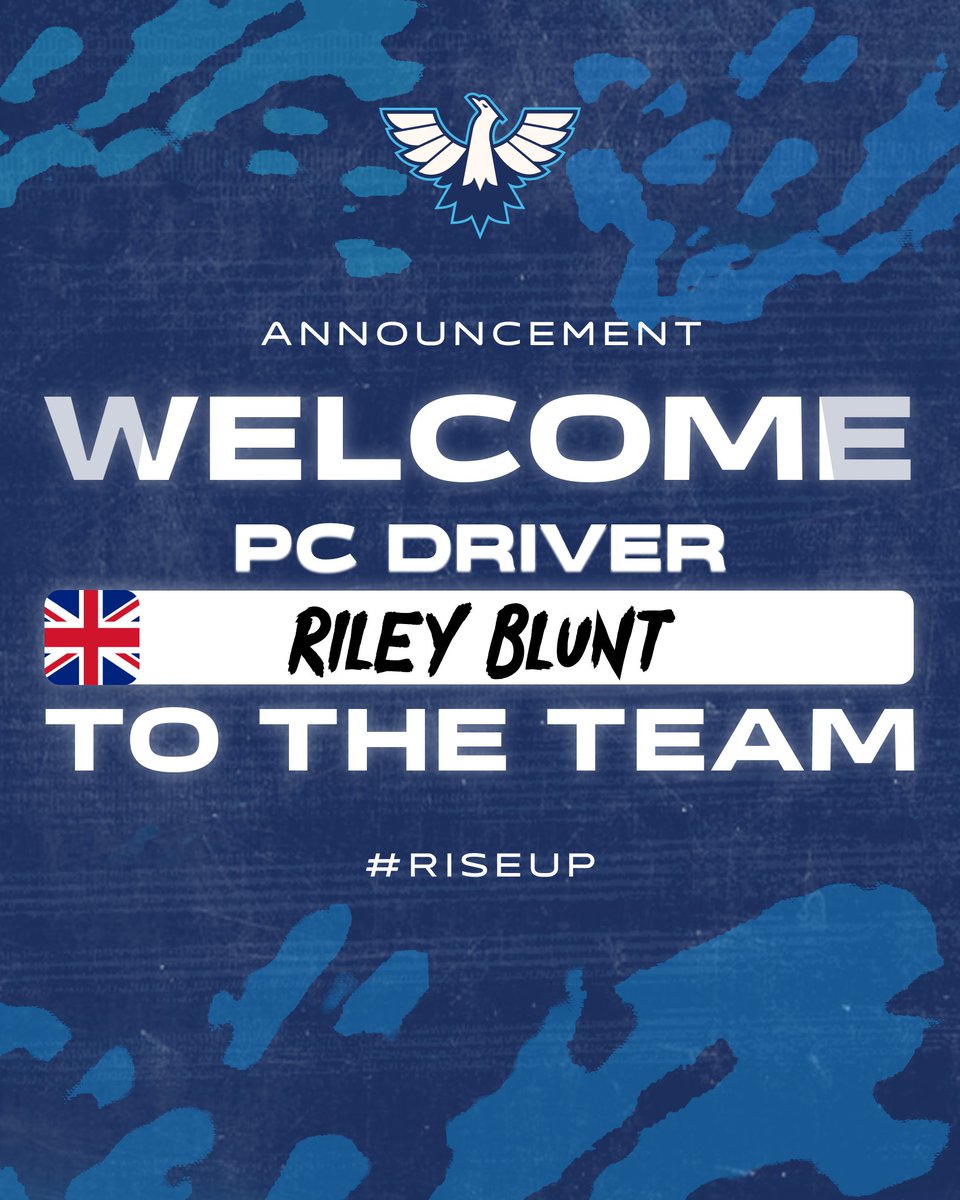 International Racing Team (@team_irt) on Twitter photo 📝Signing | <a href="/_BluntyR9_/">Riley Blunt</a>
🔹A new face for the PC team, with current PSGL F8 driver Riley joining the squad💪
🔹Formerly of TTM, he will now be shining in blue💎
Welcome to IRT, Riley💙 📝Signing | <a href="/_BluntyR9_/">Riley Blunt</a>
🔹A new face for the PC team, with current PSGL F8 driver Riley joining the squad💪
🔹Formerly of TTM, he will now be shining in blue💎
Welcome to IRT, Riley💙