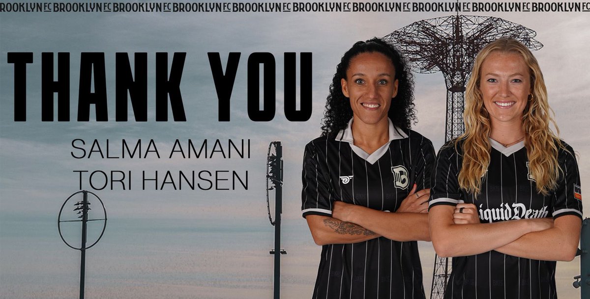 _BrooklynFCw's tweet image. Brooklyn FC is announcing the departures of Tori Hansen and Salma Amani.🖤🤍
Thank you both for being part of our inaugural squad and helping build the foundation. Wishing you nothing but the best in what’s next!