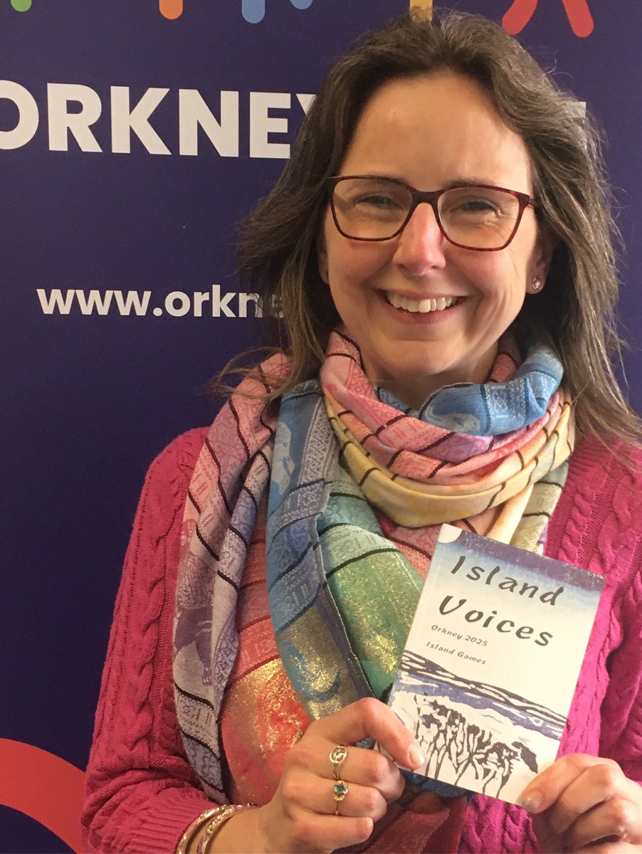 GabrielleBarnby's tweet image. Brilliant to share ‘Island Voices’ with volunteers & competitors- printed by @solopress and shipped all the way north for @orkney2025 celebrating Island communities, arts and sports.
