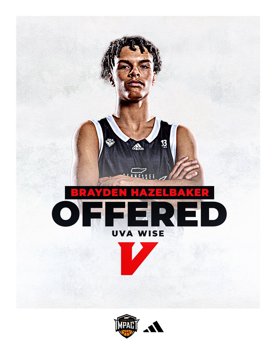 Tennessee Impact Basketball (@tennimpact) on Twitter photo Congratulations 2026 <a href="/bhazelbaker4/">Brayden Hazelbaker</a> on receiving an offer from UVA Wise.
#reptheshield #tenneseeimpact #allheart #makeanimpact #tnimpact #tennesseehoops #adidasbasketball #3SSB #3StripesSelectBasketball Congratulations 2026 <a href="/bhazelbaker4/">Brayden Hazelbaker</a> on receiving an offer from UVA Wise.
#reptheshield #tenneseeimpact #allheart #makeanimpact #tnimpact #tennesseehoops #adidasbasketball #3SSB #3StripesSelectBasketball