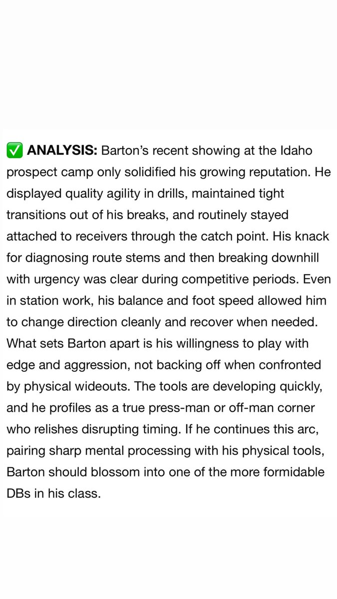 Josh Barton (@joshbarton_1) on Twitter photo Thank you <a href="/sixstarfootball/">Six Star Football | PLUS+</a> for the write up from the <a href="/Idaho_Vandals/">Idaho Vandals</a> Rising Stars Camp!! <a href="/thrilll_32/">Troy Hill</a> <a href="/JWhitetheCoach/">Jay White</a> <a href="/MathisGaius/">Gaius D. Mathis</a> <a href="/BrandonHuffman/">Brandon Huffman</a> <a href="/GregBiggins/">Greg Biggins</a> <a href="/CoachTD__/">Treston Decoud</a> <a href="/CoachCross2/">Coach Sheldon Cross</a> <a href="/CoachLemming/">JJ Lemming</a> Thank you <a href="/sixstarfootball/">Six Star Football | PLUS+</a> for the write up from the <a href="/Idaho_Vandals/">Idaho Vandals</a> Rising Stars Camp!! <a href="/thrilll_32/">Troy Hill</a> <a href="/JWhitetheCoach/">Jay White</a> <a href="/MathisGaius/">Gaius D. Mathis</a> <a href="/BrandonHuffman/">Brandon Huffman</a> <a href="/GregBiggins/">Greg Biggins</a> <a href="/CoachTD__/">Treston Decoud</a> <a href="/CoachCross2/">Coach Sheldon Cross</a> <a href="/CoachLemming/">JJ Lemming</a>