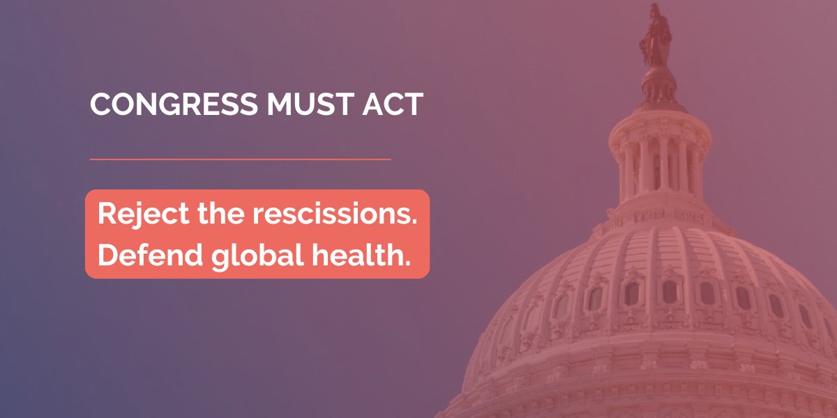 COREGroupDC's tweet image. With the July 18 deadline for the rescissions package approaching, @GlobalHealthOrg has developed a Social Media Toolkit to help amplify messages opposing proposed funding cuts.
We encourage the global health community to use these ready-to-share materials in your advocacyโฆ