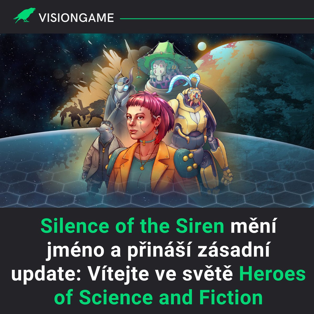 visiongamecz's tweet image. Jedna z nejambicióznějších českých strategií posledních let, původně známá jako Silence of the Siren, se oficiálně přejmenovala na Heroes of Science and Fiction (HoSaF). Spolu s tímto zásadním krokem přichází i velký obsahový update, který fanoušky potěší nejen nástroji pro…