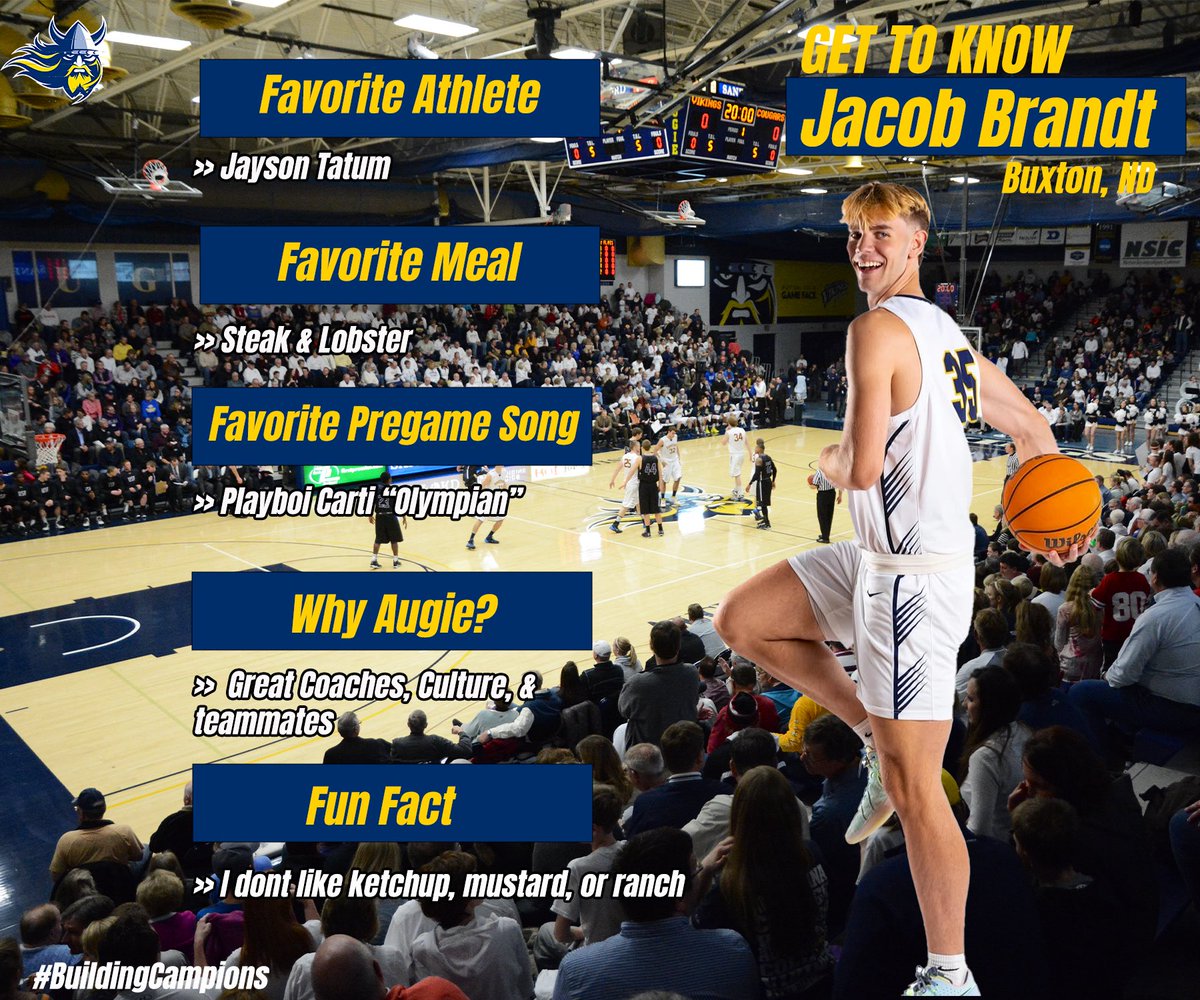 AugieMBB's tweet image. 🚨Get To Know ➡️ Jacob Brandt🚨

Redshirt Freshman - Forward

X: @Jacob_Brandt24 

#BuildingChampions @AugieMBB