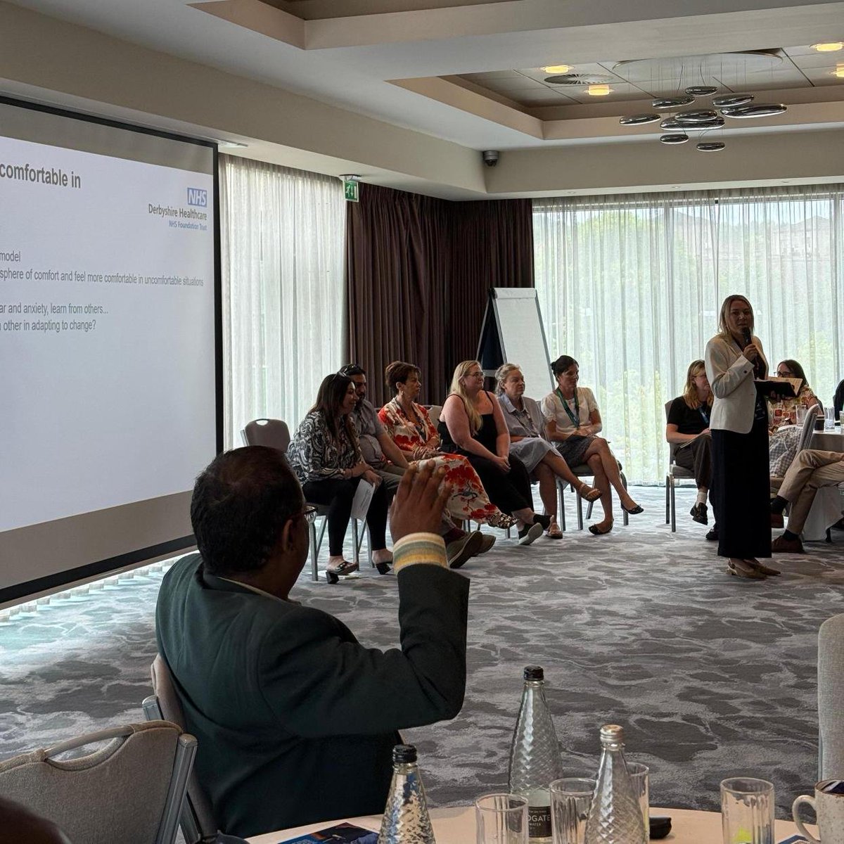 derbyshcft's tweet image. Rebecca Oakley, Director of People, Organisational Development and Inclusion has joined us today to talk about how we can ‘feel comfortable in our discomfort’.
#DHCFTConf25 sponsored by Browne Jacobson, Patchwork and SystmOne