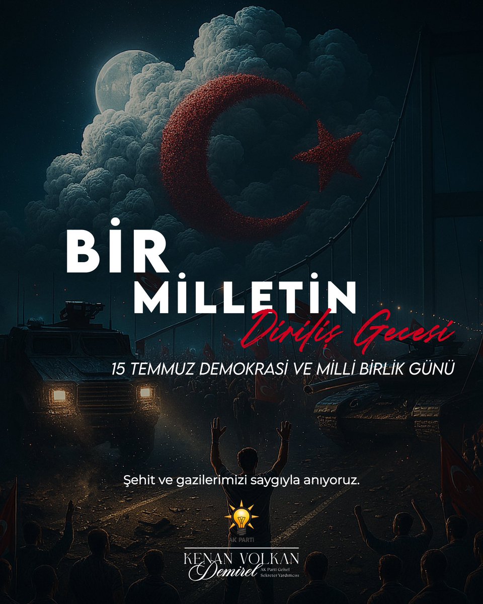 Bir ölünce, bin dirilen şehitler biziz!

Rahmet ve minnetle…

#15TemmuzDestanı