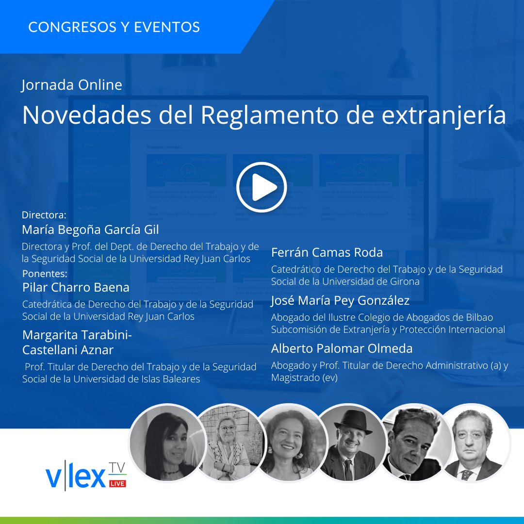 #JornadaOnline | Jornada sobre novedades del Reglamento de Extranjería

Con la entrada en vigor del nuevo Reglamento (RD 1155/2024), cambian aspectos clave sobre permisos, arraigos, familiares de españoles y más.

🔍 En esta jornada, expertos analizan:
✔️ Cómo afectan los cambios