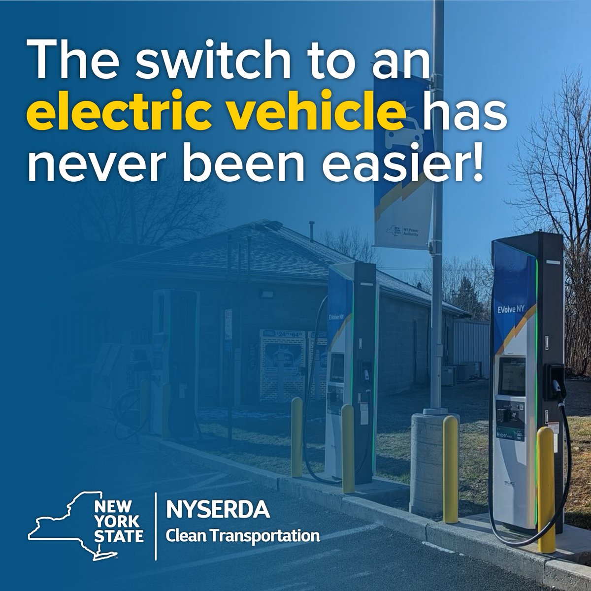 ⚡️ Why drive electric?
✔️ No more gas station stops
✔️ Incentives/rebates available
✔️ Cleaner, quieter commute
Explore electric vehicles &amp; charging stations near you.

Your clean energy journey starts here: myenergy.ny.gov/how-to-upgrade…
