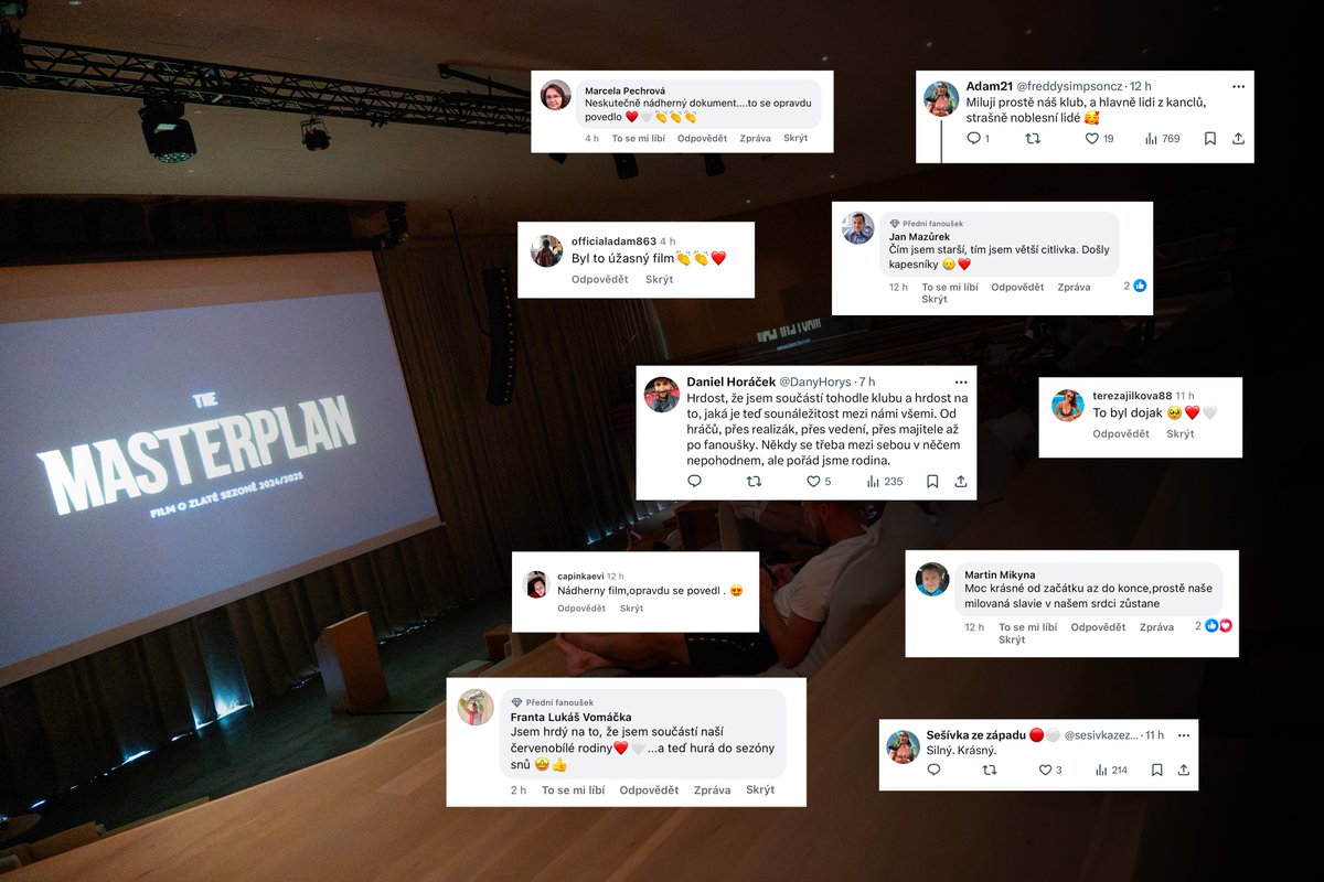🎞️🫶 Děkujeme všem za pozitivní reakce na 𝐓𝐇𝐄 𝐌𝐀𝐒𝐓𝐄𝐑𝐏𝐋𝐀𝐍

A pokud jste ho ještě neviděli, tak ve 20:30 bude náš zlatý film volně ke zhlédnutí na #SlaviaTV 📺