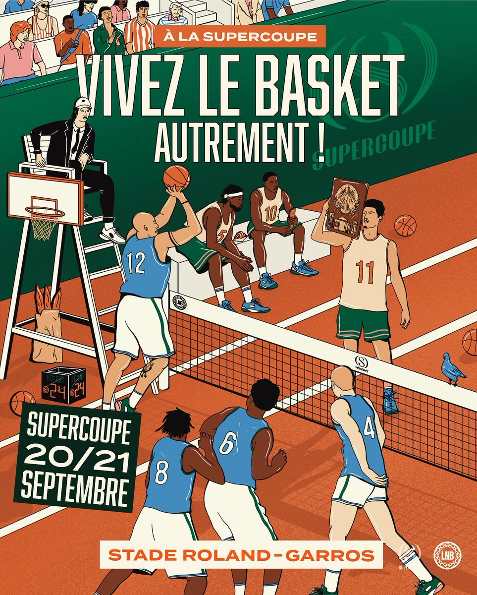 Betclic ELITE (@betclic_elite) on Twitter photo L'évènement de la rentrée 🍿🍿
🤩 RDV les 20 et 21 septembre pour la SuperCoupe au Stade Roland-Garros avec le <a href="/MSB_Officiel/">MSB_Officiel 🦁</a>, le <a href="/ParisBasketball/">Paris Basketball</a>, l'<a href="/ASMonaco_Basket/">AS Monaco Basket 🇲🇨</a> et le <a href="/BoulazacBasketD/">BoulazacBasketD</a>.
🎫 Pour prendre ta place : bit.ly/supercoupelnb L'évènement de la rentrée 🍿🍿
🤩 RDV les 20 et 21 septembre pour la SuperCoupe au Stade Roland-Garros avec le <a href="/MSB_Officiel/">MSB_Officiel 🦁</a>, le <a href="/ParisBasketball/">Paris Basketball</a>, l'<a href="/ASMonaco_Basket/">AS Monaco Basket 🇲🇨</a> et le <a href="/BoulazacBasketD/">BoulazacBasketD</a>.
🎫 Pour prendre ta place : bit.ly/supercoupelnb