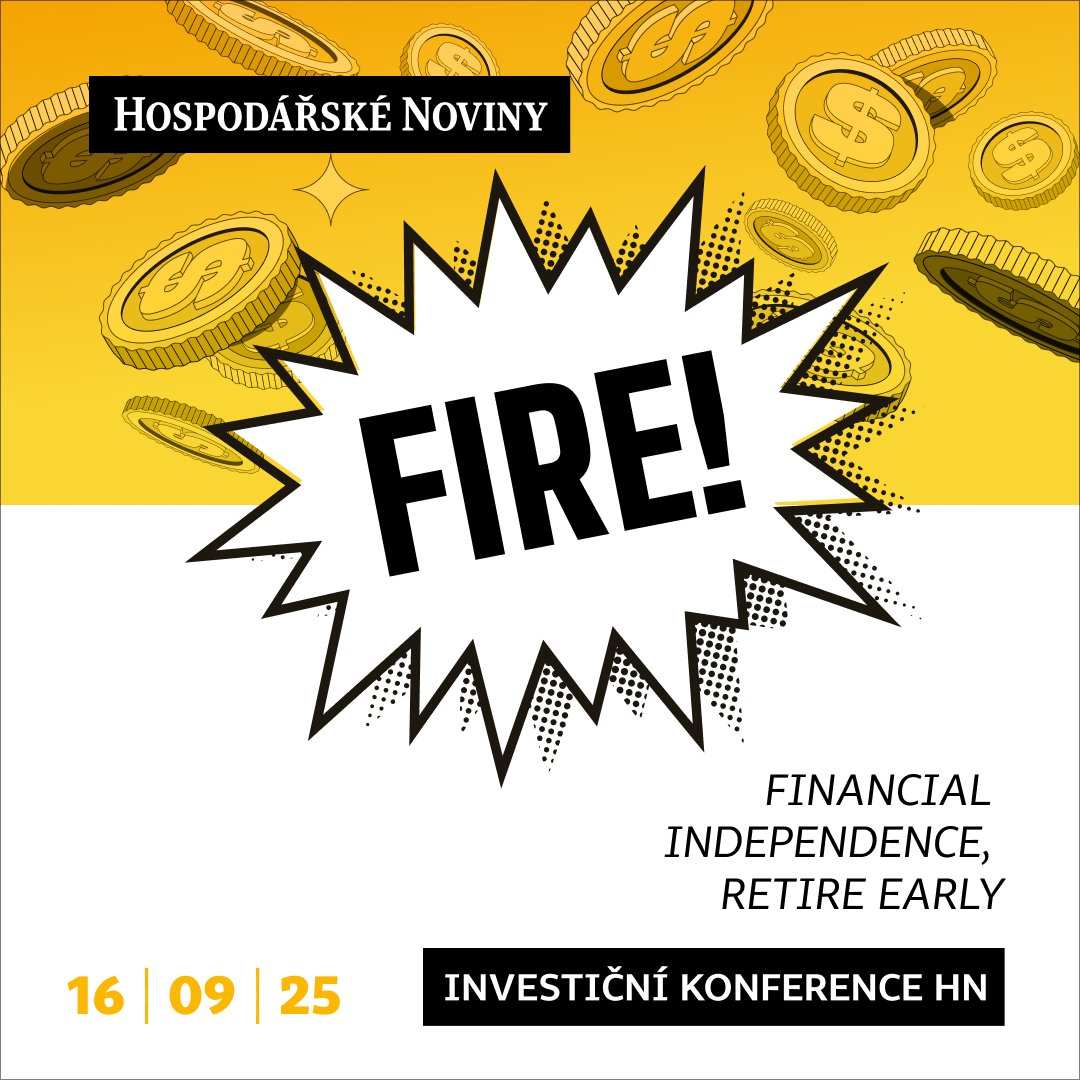 hospodarky's tweet image. 💥 FIRE - Investiční konference 💥
🟨 Pro všechny, kdo usilují o finanční svobodu a její zachování pro sebe i svou rodinu — i v turbulentní době.
🟨 Jak nejlépe zhodnotit peníze? Raději byt, nebo akcie? Jak dosáhnout finanční svobody? A jak se nám žije a bude žít v Česku?…