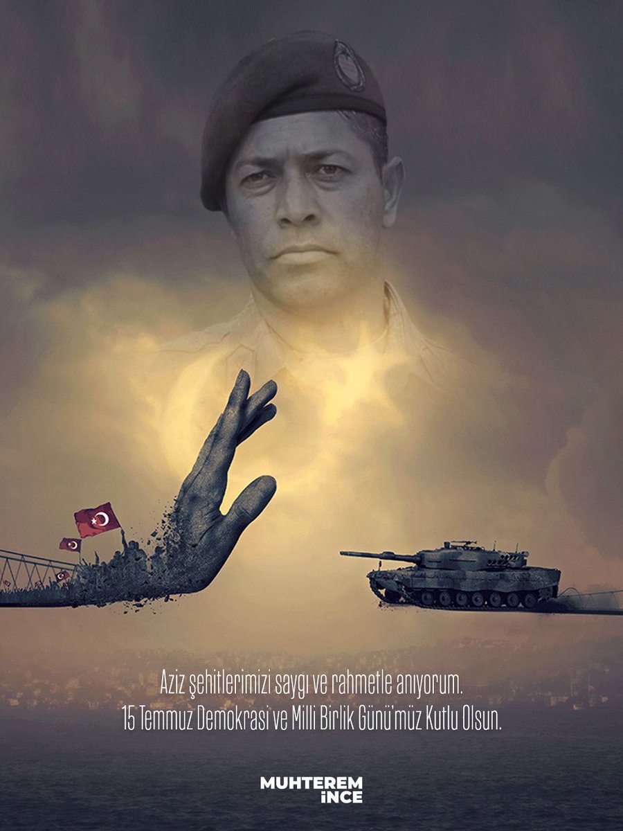 #15Temmuz gecesi, aziz milletimizin sarsılmaz iradesiyle bozguna uğrayan hainler için güneş bir daha doğmadı. Lakin milletimizin istikbal güneşi, milli ve bağımsız iradesi sonsuza dek parlayacak. Şehadetlerinin yıl dönümünde şehitlerimizi saygı ve rahmetle anıyor, gazilerimize