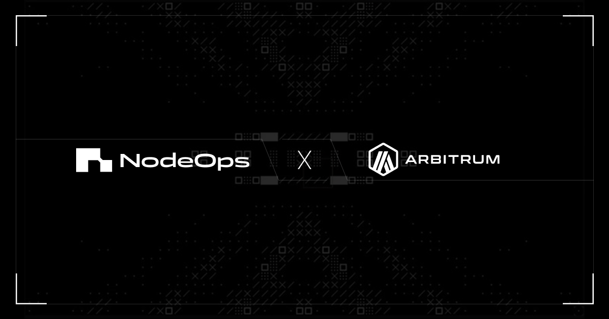 NodeOps Everywhere. Arbitrum Everywhere. DePIN 2.0 Everywhere.

NodeOps Network is proud to receive a strategic grant from <a href="/arbitrum/">Arbitrum</a> Foundation.

This is a testament that decentralized Compute infrastructure is maturing beyond experimentation and moving into enterprise-grade