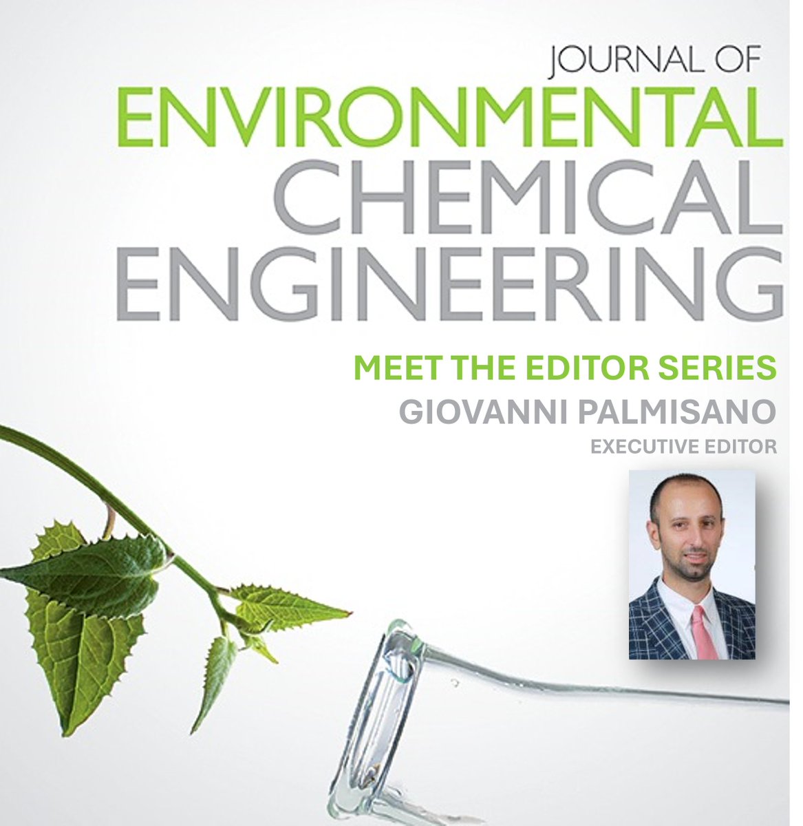 ❗NEW! Meet your Editor Series📈

Meet Dr. Giovanni Palmisano, Executive Editor of JECE &amp; Professor at Khalifa University. His work on nanomaterials for CO₂ conversion, H₂ production &amp; water/air treatment aligns closely with JECE’s mission.

🔗Read more: lnkd.in/eeibCXqm