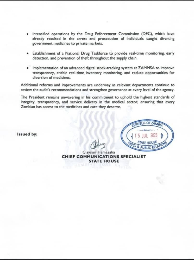 From plot one, addressing the Zammsa revelations from the audit as carried in the <a href="/DiggersOfNews/">Diggers.News</a>