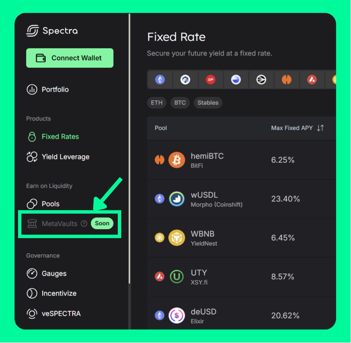 Something is coming soon on <a href="/spectra_finance/">Spectra</a> 👀