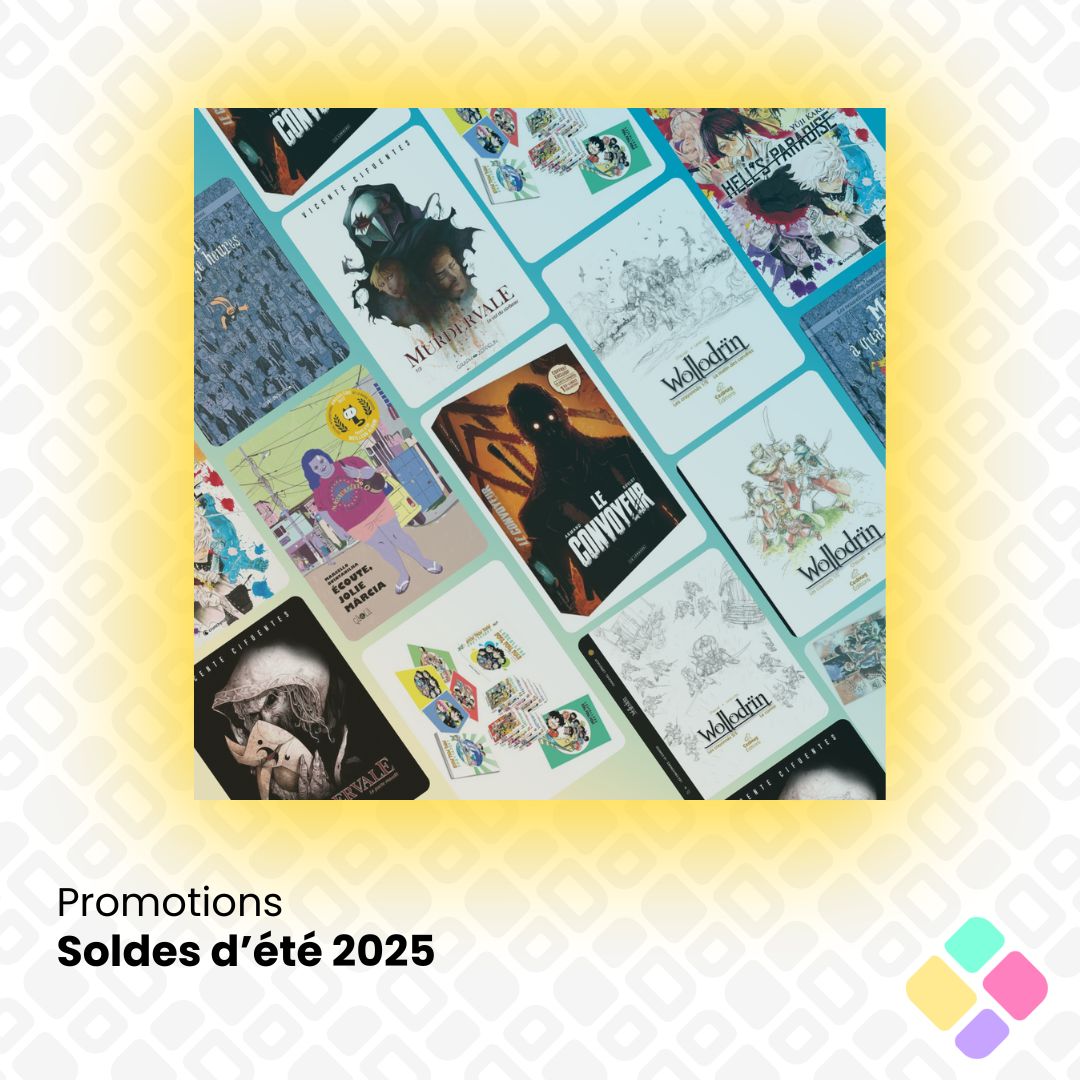 [Bons plans 🏷]  Les soldes sont lancées sur Bubble ! 
Profitez de 30% de réduction sur une sélection d’albums. 

Toutes les promos : bubblebd.com/promotions