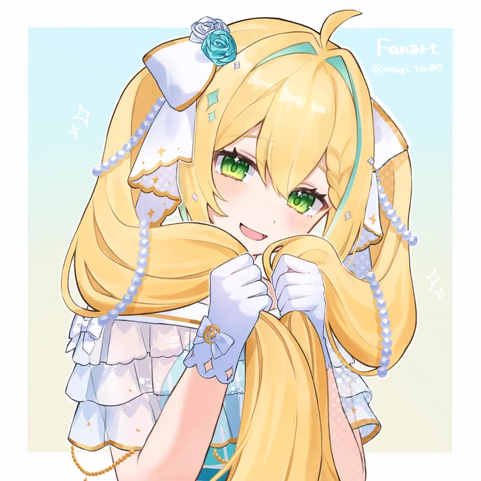 Razzプロダクション所属、魔灯メアリ様の 新衣装デザインとSDイラストをお仕立てさせていただきました! (2枚目はファンアートです!)