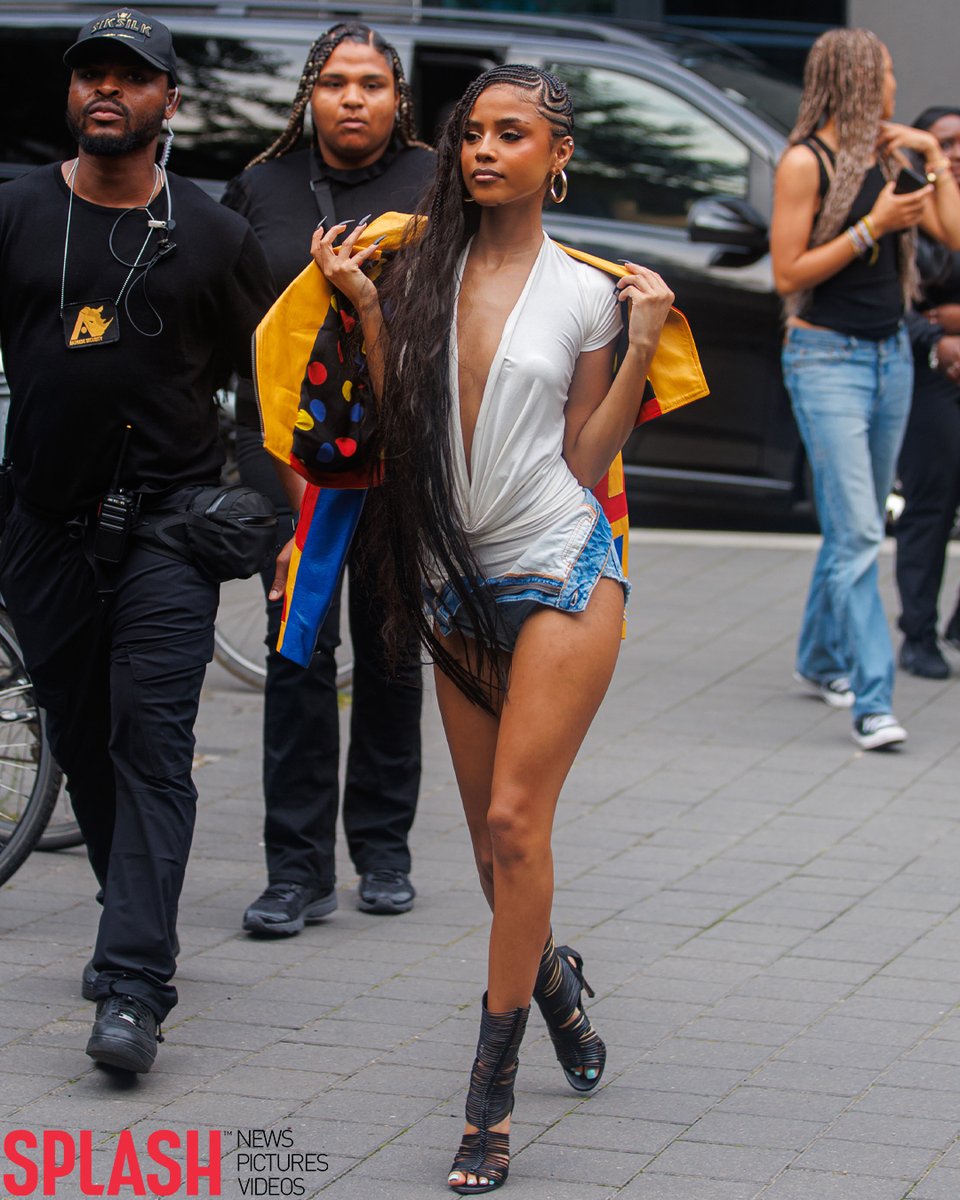 Tyla steps out ahead of her performance titled 'We Wanna Party' held at MAAYA Berlin 💛