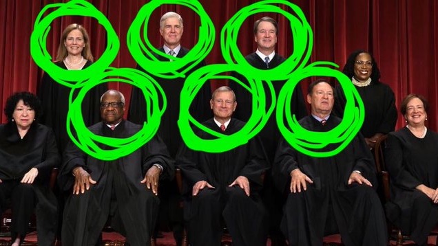 anyonewantchips's tweet image. When SCOTUS’ Christo-fascist majority struck down Biden’s student loan forgiveness, claiming he overstepped his authority - but facilitates Trump overstepping his authority by allowing him to gut the Department of Education - there’s a stench on the bench.