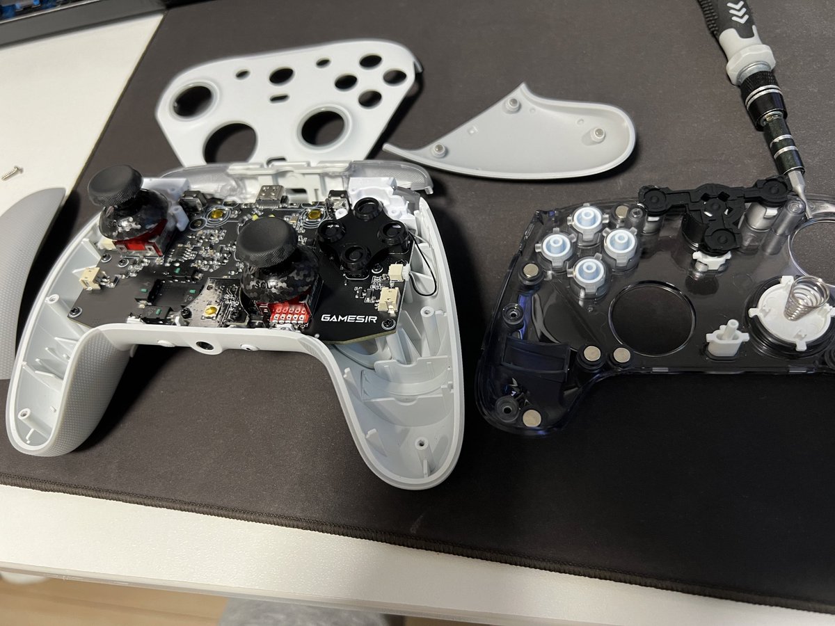 Gamesir G7 Pro、分解して振動除去、スティックはScuf Xboxのに変えてみた