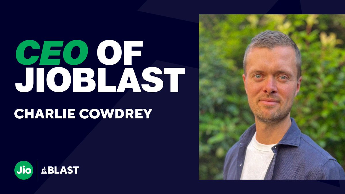 Charlie Cowdrey has been appointed CEO of JioBlast, <a href="/BLASTtv/">BLAST.tv</a>'s new operation in India as a joint venture with RISE.

Cowdrey was formerly BLAST's program director for Fortnite and Rocket League.