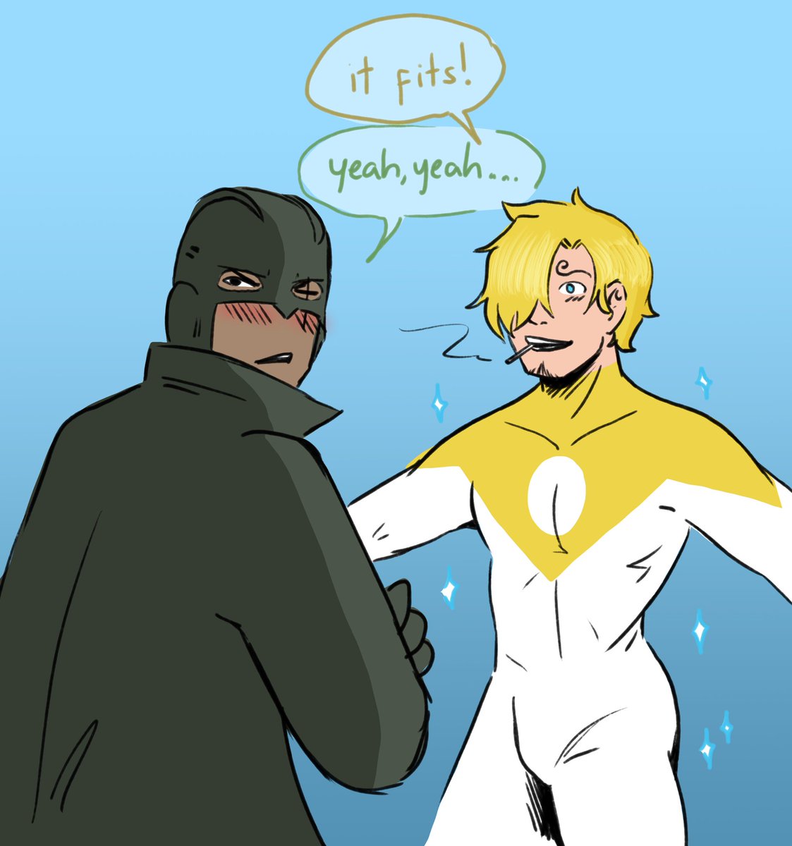 xxhhunter's tweet photo. Today’s warmup is Me Making Everything About Zosan, and it’s also outing me as a dc yaoi enjoyer #midpollo (????) https://t.co/SqVIf95gnD