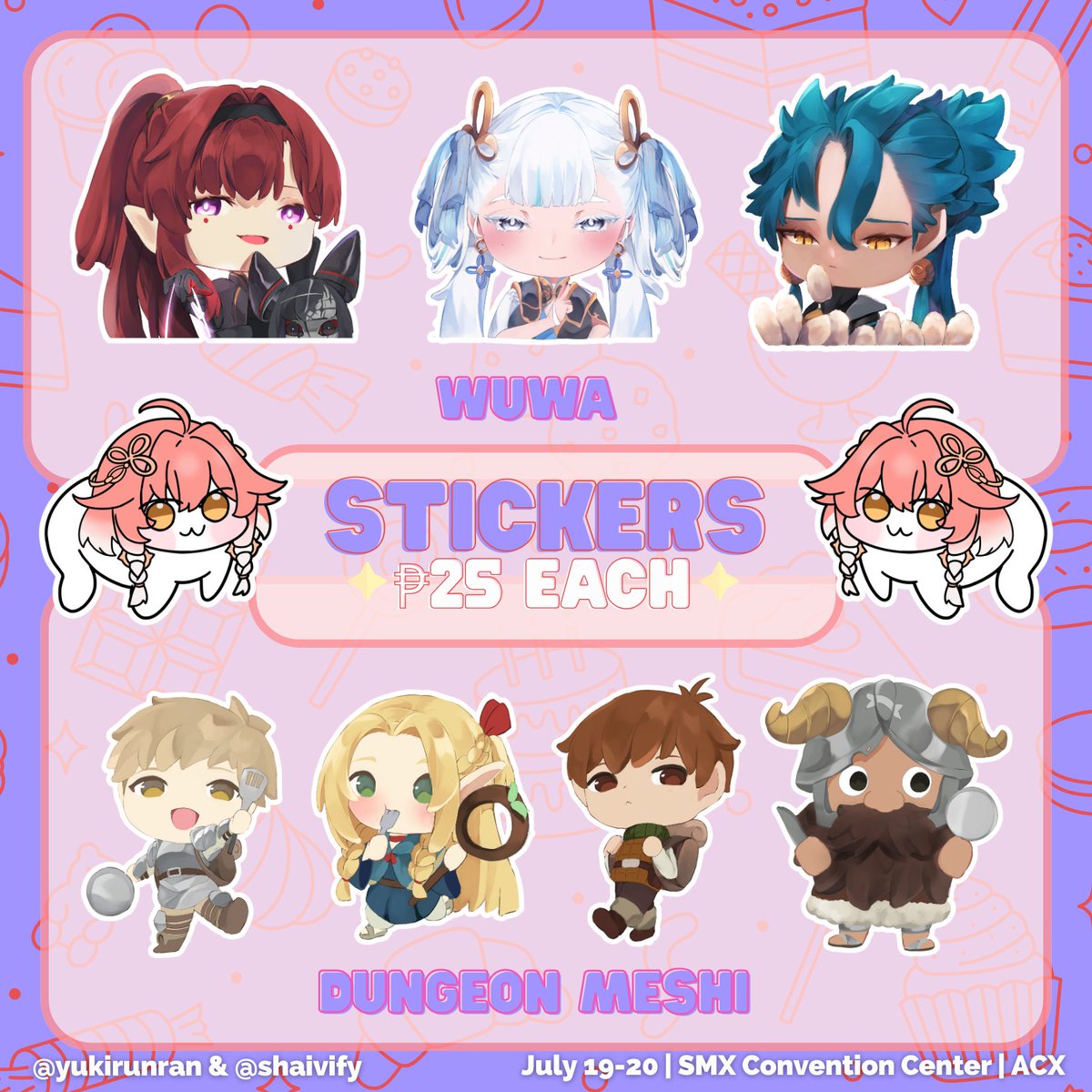 yuki_runran's tweet photo. [RTs❣️]
Here's my ACX 2025 Merch Catalogue! 

I'll be sharing a table with @iArchimex, @mocchanii_san, @mikairasha and @shaivify at table FK-07! See you there! 

DMs are open for reservations! 
#ACX2025
[1/2] https://t.co/J2RA1fSswd
