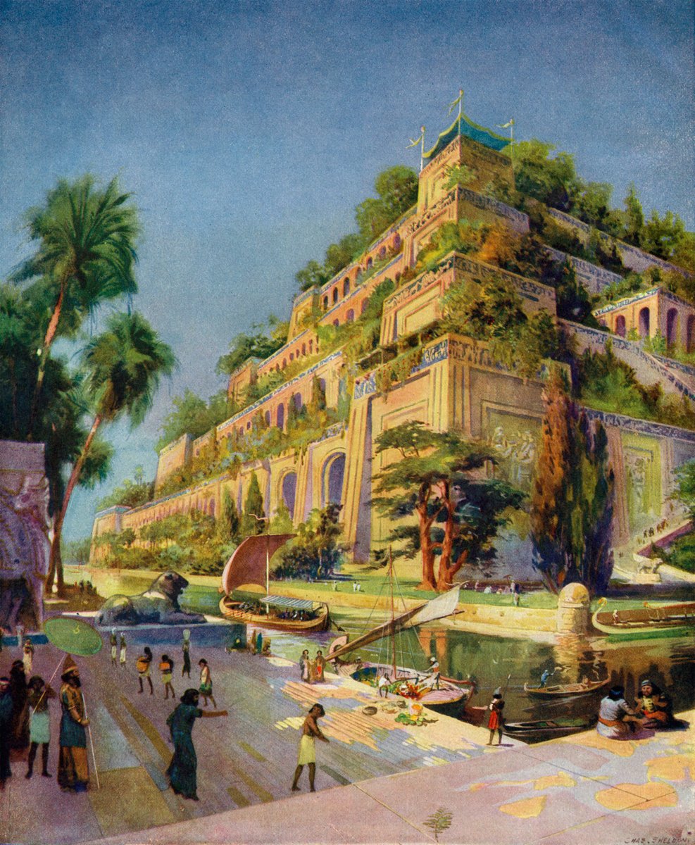 occult__culture's tweet image. Hanging Gardens of Babylon
