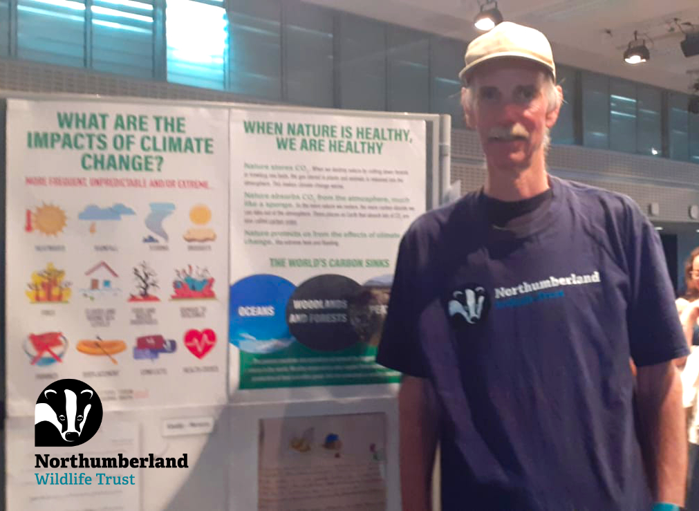 🌍 The North East showed up strong at the #ActNowChangeForever Mass Lobby in Westminster! 

Photo of our amazing volunteer Chris Myers, one of many representing our region and standing up for nature!💚

Read more:- wildlifetrusts.org/blog/campaigni…