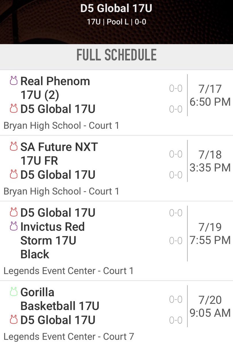 D5_Global_coachkeith (@coachkeithmc) on Twitter photo 🚨D5 Global schedule drop 🚨
📍Bryan, Tx
NXT LIVE Event
Coaches alert
<a href="/NxtProHoops/">NXTPRO Hoops</a>
<a href="/rollins_coach/">Coach Rollins</a> <a href="/Uorangemen2/">Coach Davis Sr, 25yrs plus experience</a> <a href="/One11Hoops/">One11 Hoops</a> 🚨D5 Global schedule drop 🚨
📍Bryan, Tx
NXT LIVE Event
Coaches alert
<a href="/NxtProHoops/">NXTPRO Hoops</a>
<a href="/rollins_coach/">Coach Rollins</a> <a href="/Uorangemen2/">Coach Davis Sr, 25yrs plus experience</a> <a href="/One11Hoops/">One11 Hoops</a>
