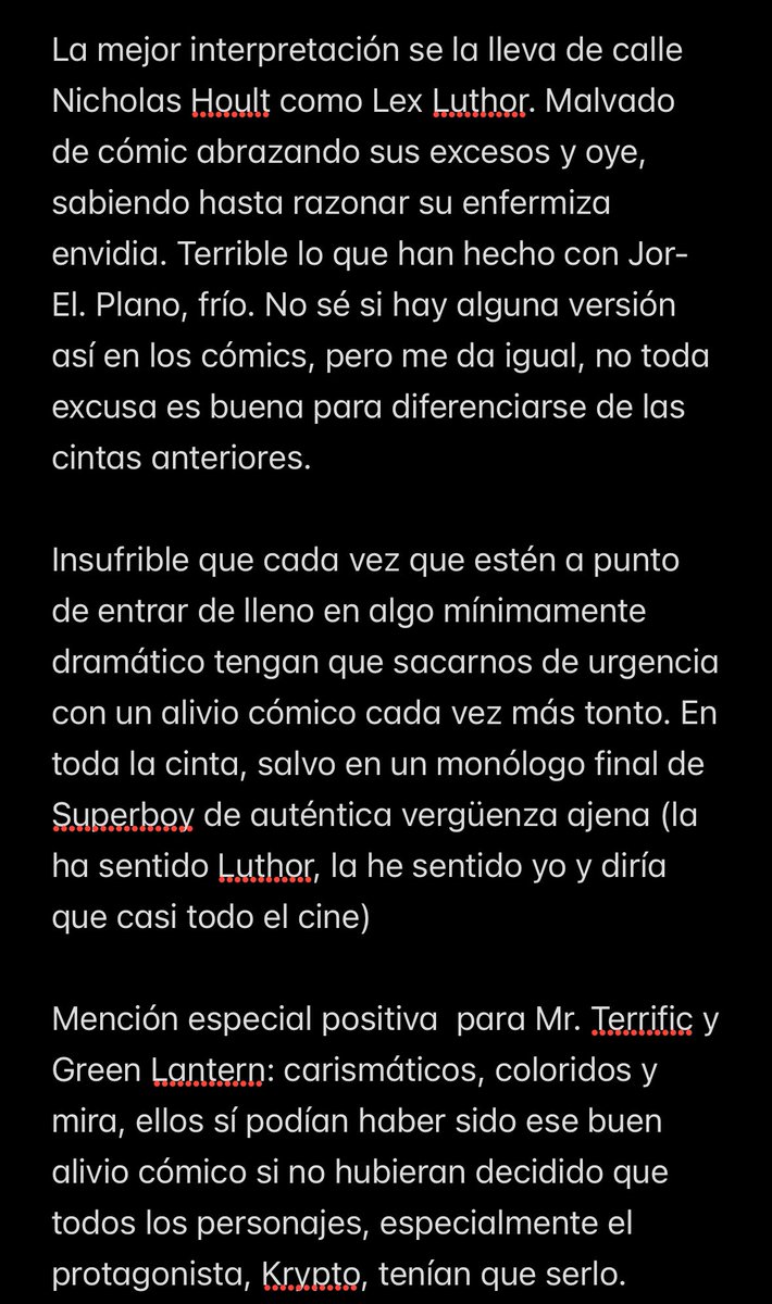 Anoche vi #Superman o “Krypto y las locas aventuras de Superboy”. Disfruté algunas cosas, muchas cosas no me gustaron.  A petición de nadie, aquí va mi sesgada opinión con SPOILERS. #Supermanmovie