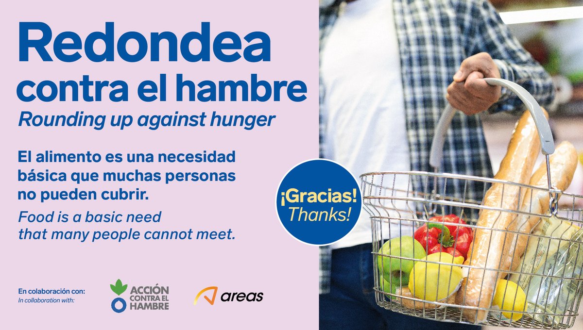 Areas Iberia (@areas_es) on Twitter photo En Areas Iberia estamos orgullosos de haber contribuido junto a <a href="/Acontraelhambre/">Acción contra el Hambre España</a> a que más familias en situación vulnerable puedan llenar su cesta. 🛒Gracias a 233.765 microdonaciones en más de 300 puntos de venta, hemos recaudado 58.679 € vía redondeo solidario. Agradecemos a En Areas Iberia estamos orgullosos de haber contribuido junto a <a href="/Acontraelhambre/">Acción contra el Hambre España</a> a que más familias en situación vulnerable puedan llenar su cesta. 🛒Gracias a 233.765 microdonaciones en más de 300 puntos de venta, hemos recaudado 58.679 € vía redondeo solidario. Agradecemos a